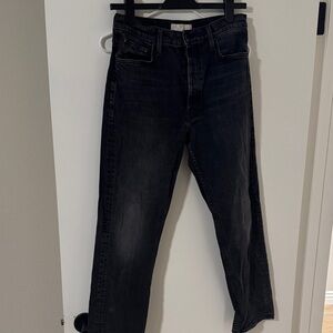 Mother The Tomcat Black Jeans in Lie, Lie, Lies